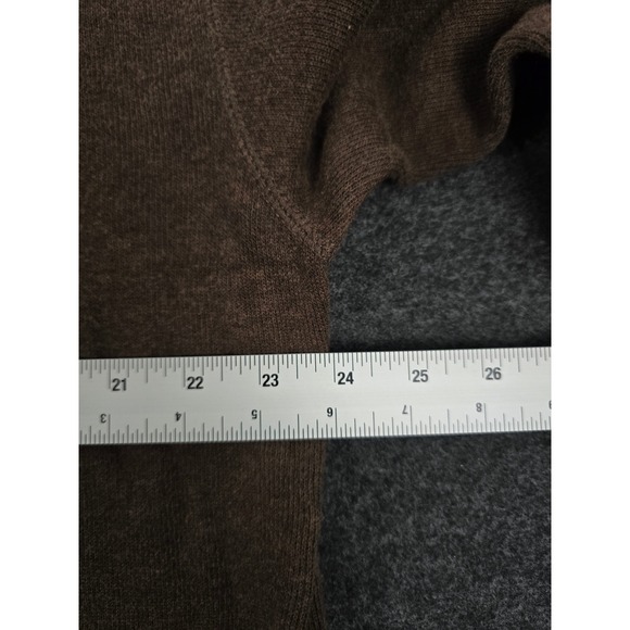 Tommy Bahama Mens Quarter Zip Sweater Brown Ribbed Collar Long Sleeve Pullover - Picture 6 of 7